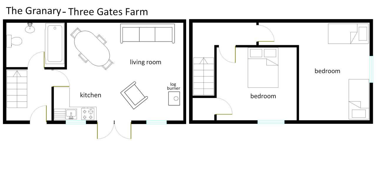 Three Gates Farm Holiday Cottages Huntsham Εξωτερικό φωτογραφία